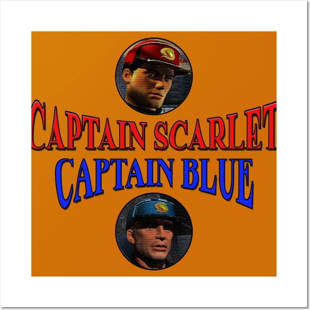 Captain Scarlet & Captain Blue Wall Art by The Black Panther